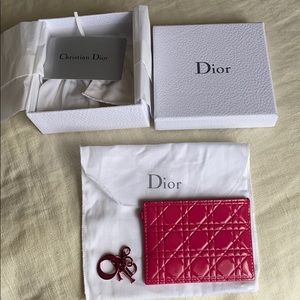 COPY - Dior card holder hot pink